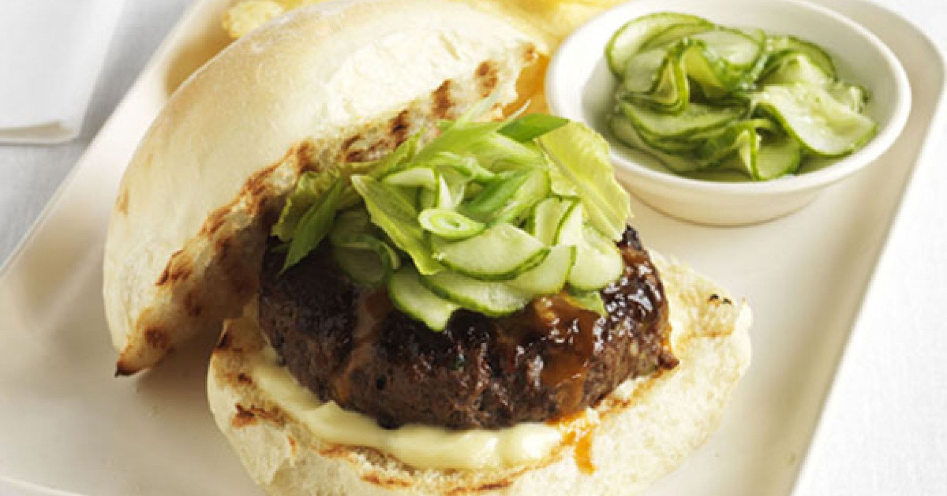 Teriyaki-glazed beef burgers Recipe | myfoodbook