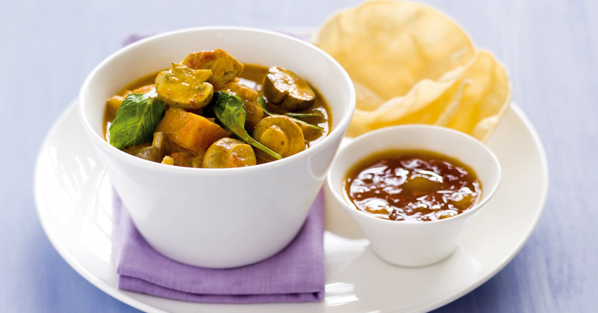 Mushroom, Chicken & Sweet Potato Curry Recipe | myfoodbook