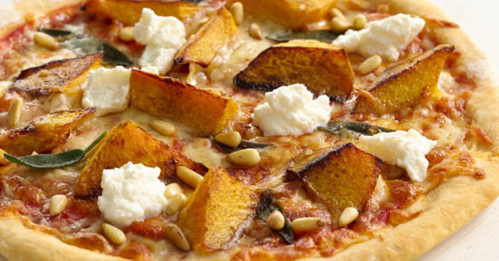 Pumpkin, Pine Nut and Ricotta Pizza Recipe | myfoodbook | Make a cookbook with Perfect Italiano recipes