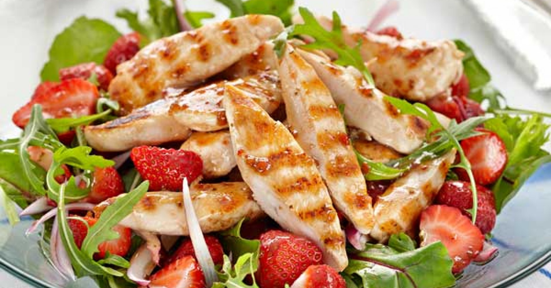Chicken & Strawberry Salad Recipe | myfoodbook | Make a cookbook with Everyday Delicious Kitchen recipes