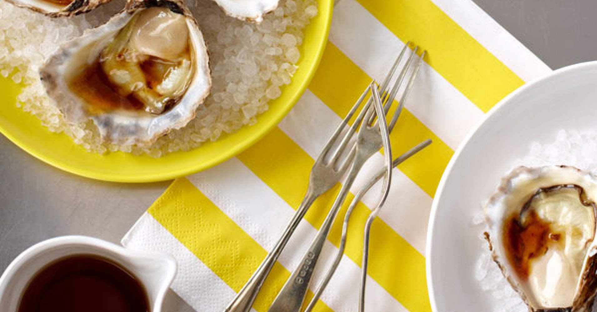 Oysters with Soy and Lime Dressing Recipe | myfoodbook