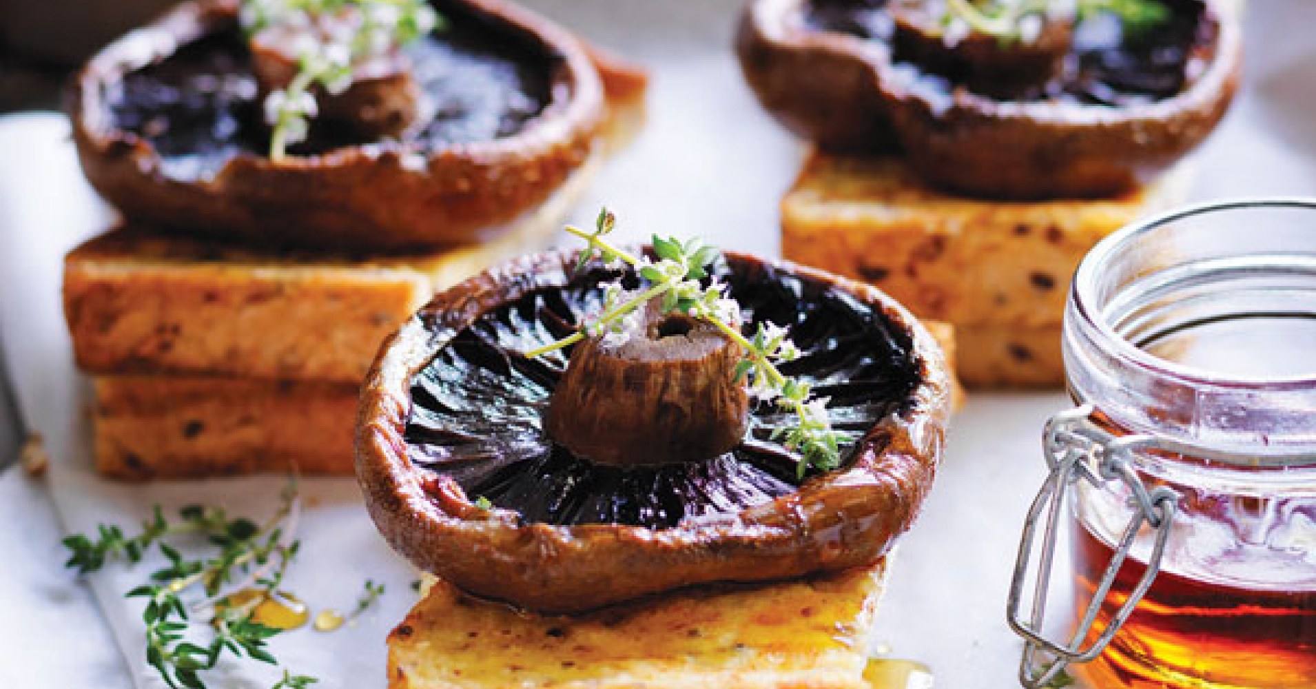 Baked Mushrooms with French Toast Recipe | myfoodbook | Make a Mushrooms cookbook with healthy recip