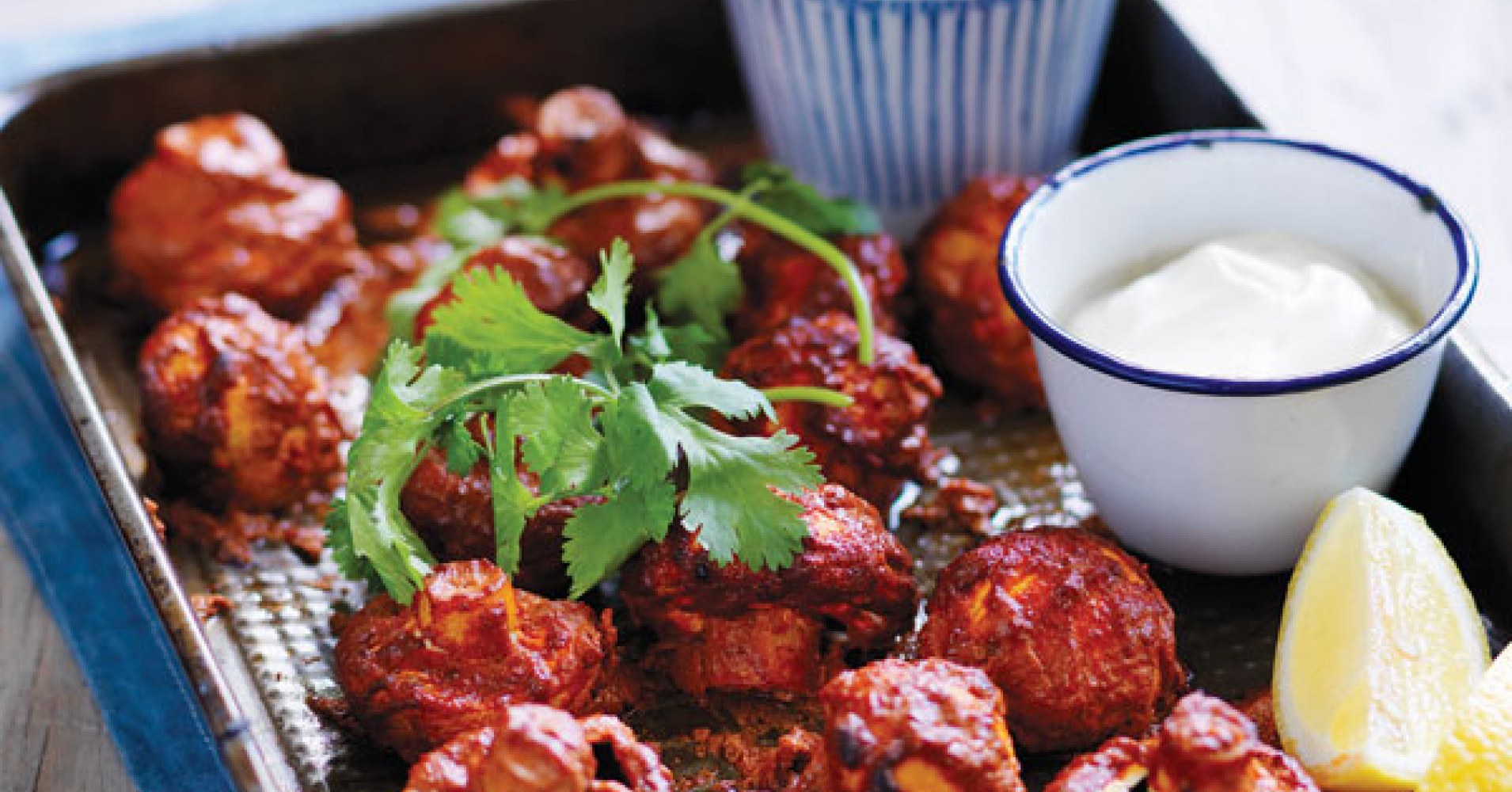 Tandoori Roasted Cup Mushrooms Recipe | myfoodbook | Australian Mushrooms