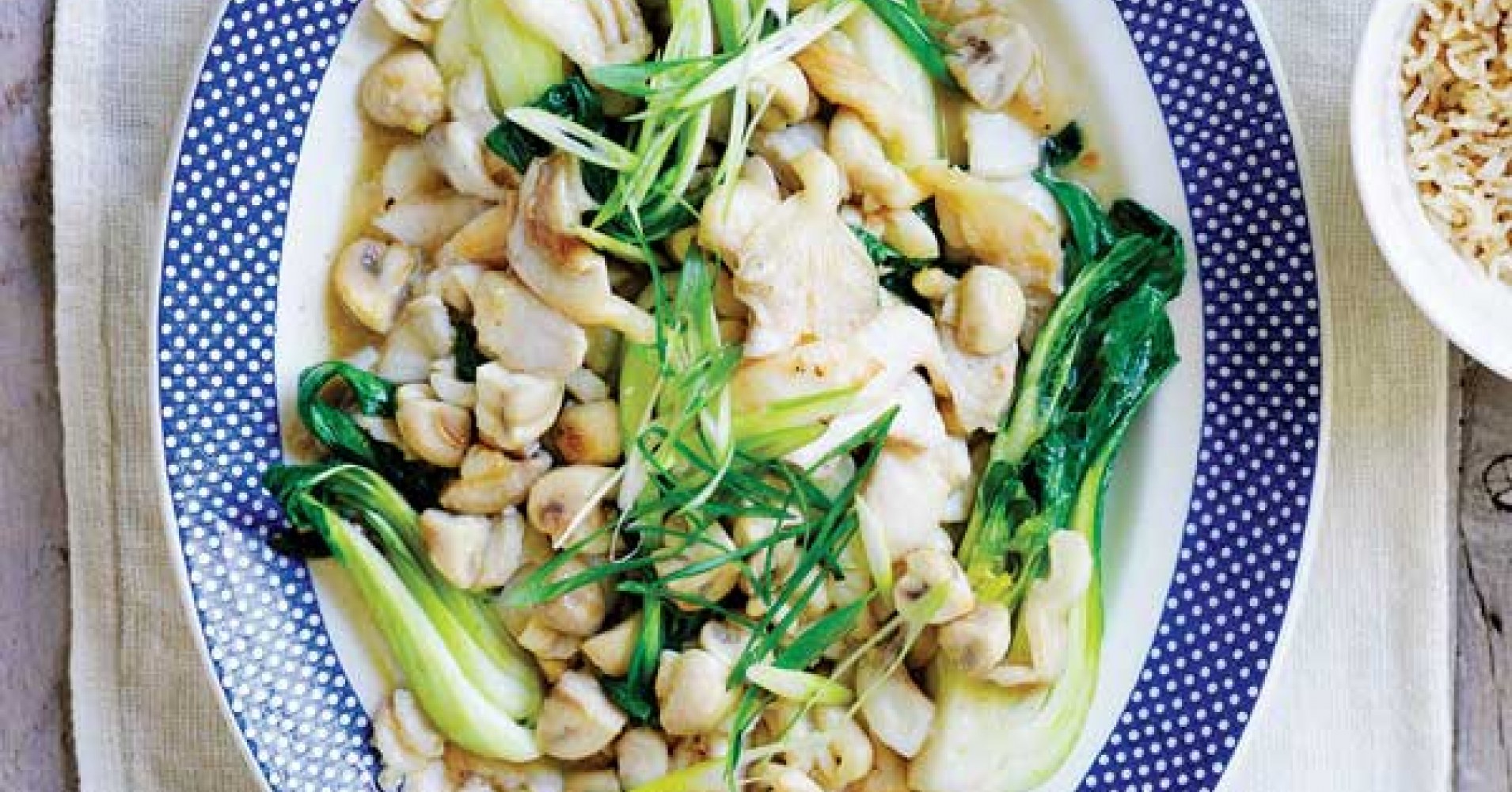 Ginger Mushrooms & Fish Stir-Fry Recipe | myfoodbook