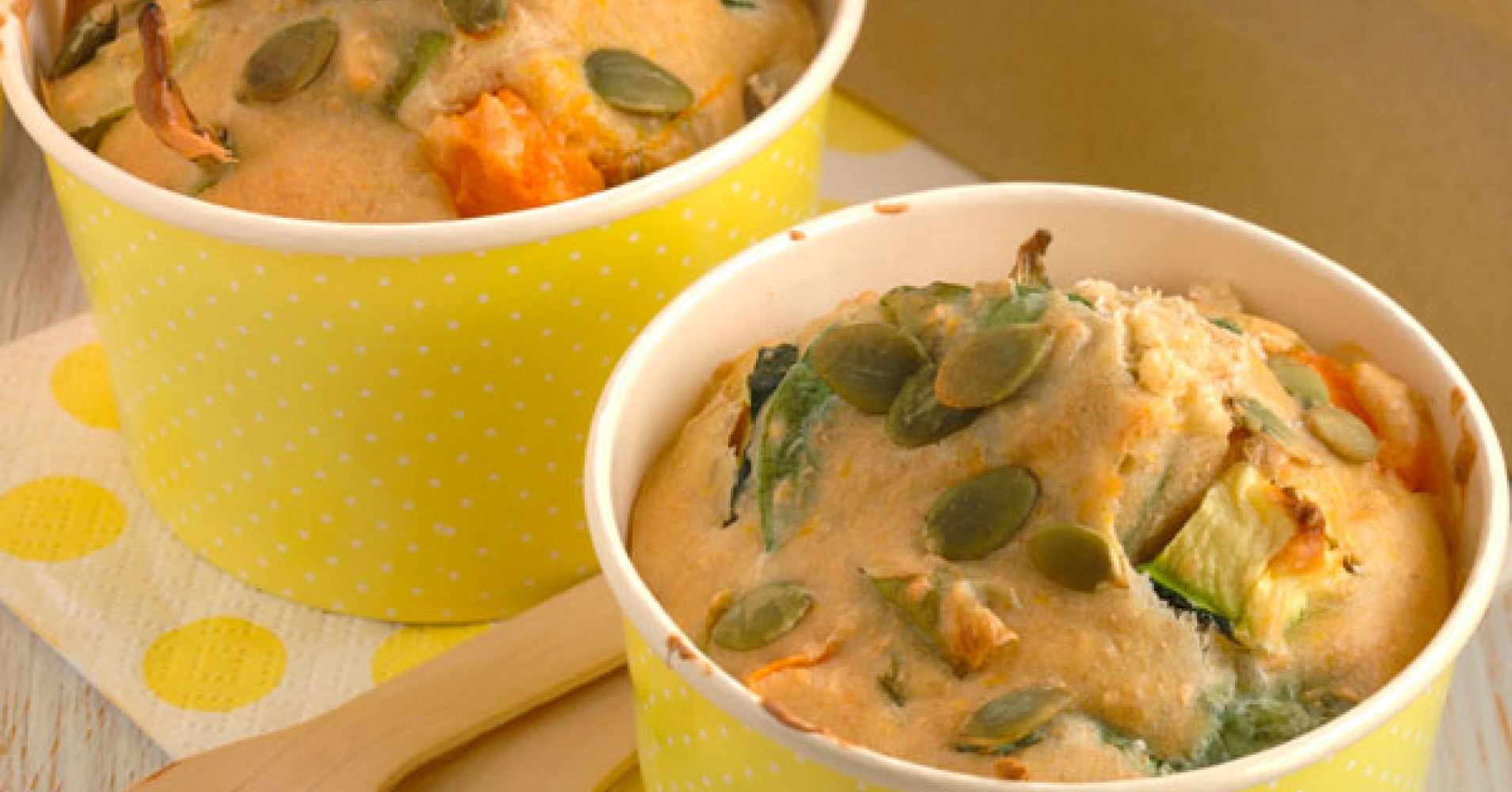 Wholemeal Vegetable and Pumpkin Seed Muffins Recipe | myfoodbook