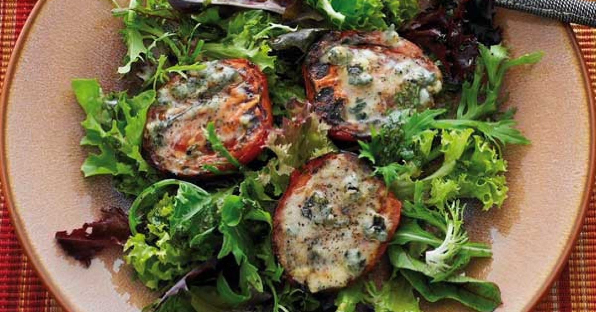 Grilled Tomatoes with Blue Cheese Recipe | myfoodbook | Make a cookbook with Everyday Delicious Kitc