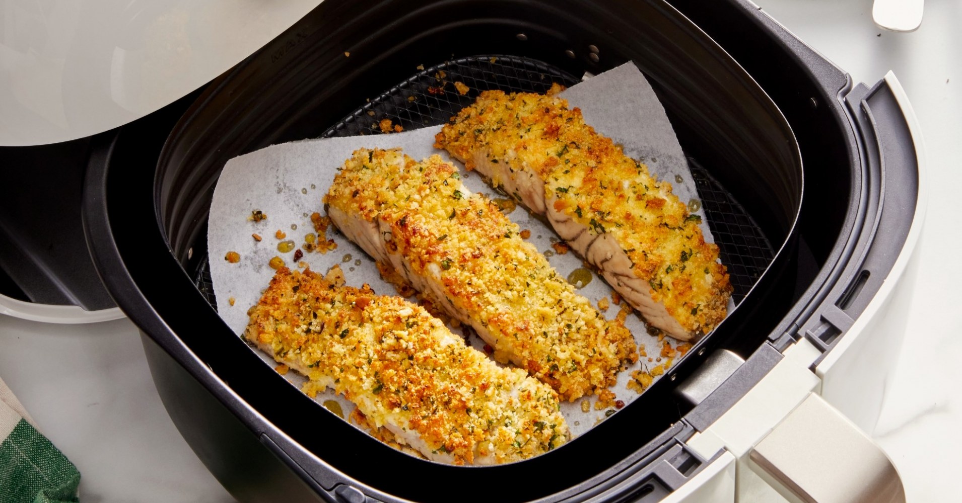Air Fryer Parmesan Crusted Fish Fillet Recipe | myfoodbook