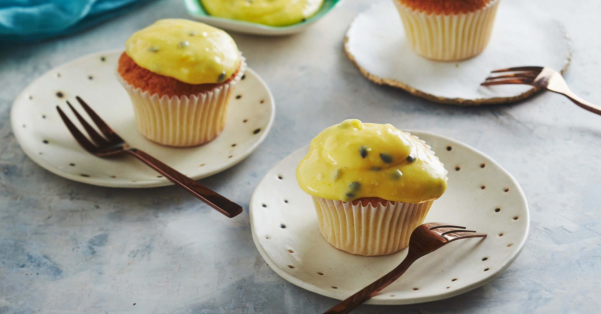 Passionfruit and Coconut Sponge Cupcakes Recipe | myfoodbook