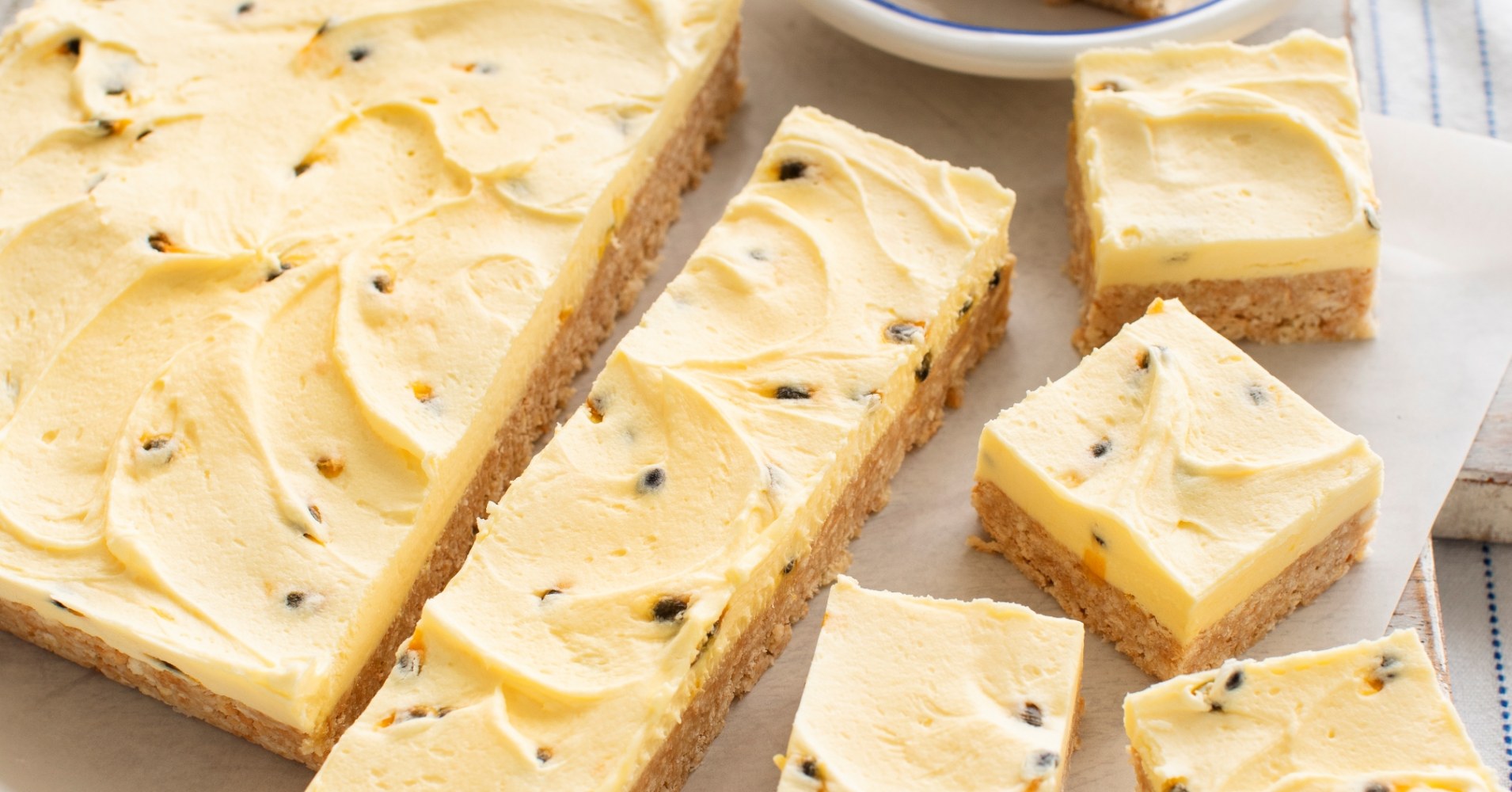 Passionfruit Slice Recipe | myfoodbook