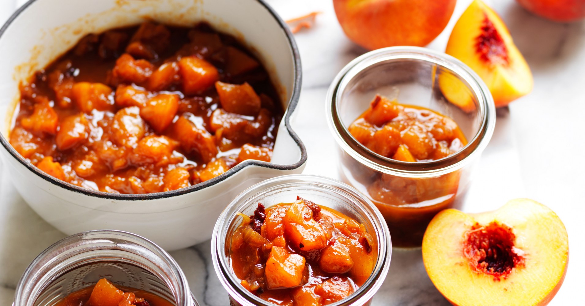 Yellow Peach and Chipotle Chutney Recipe | myfoodbook | How to make chutney