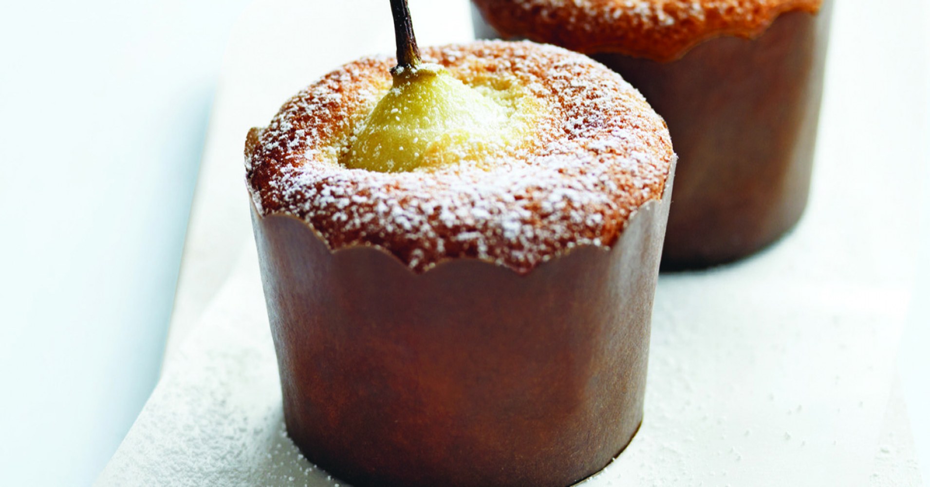 Pear and Vanilla Cakes Recipe | myfoodbook | Pear cake dessert recipe