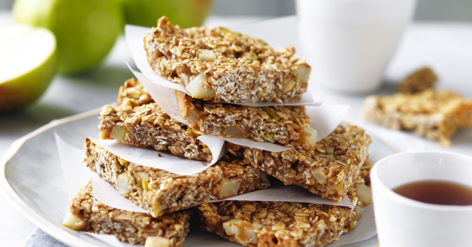 Pear and Oat Slice Recipe | myfoodbook | Easy pear slice