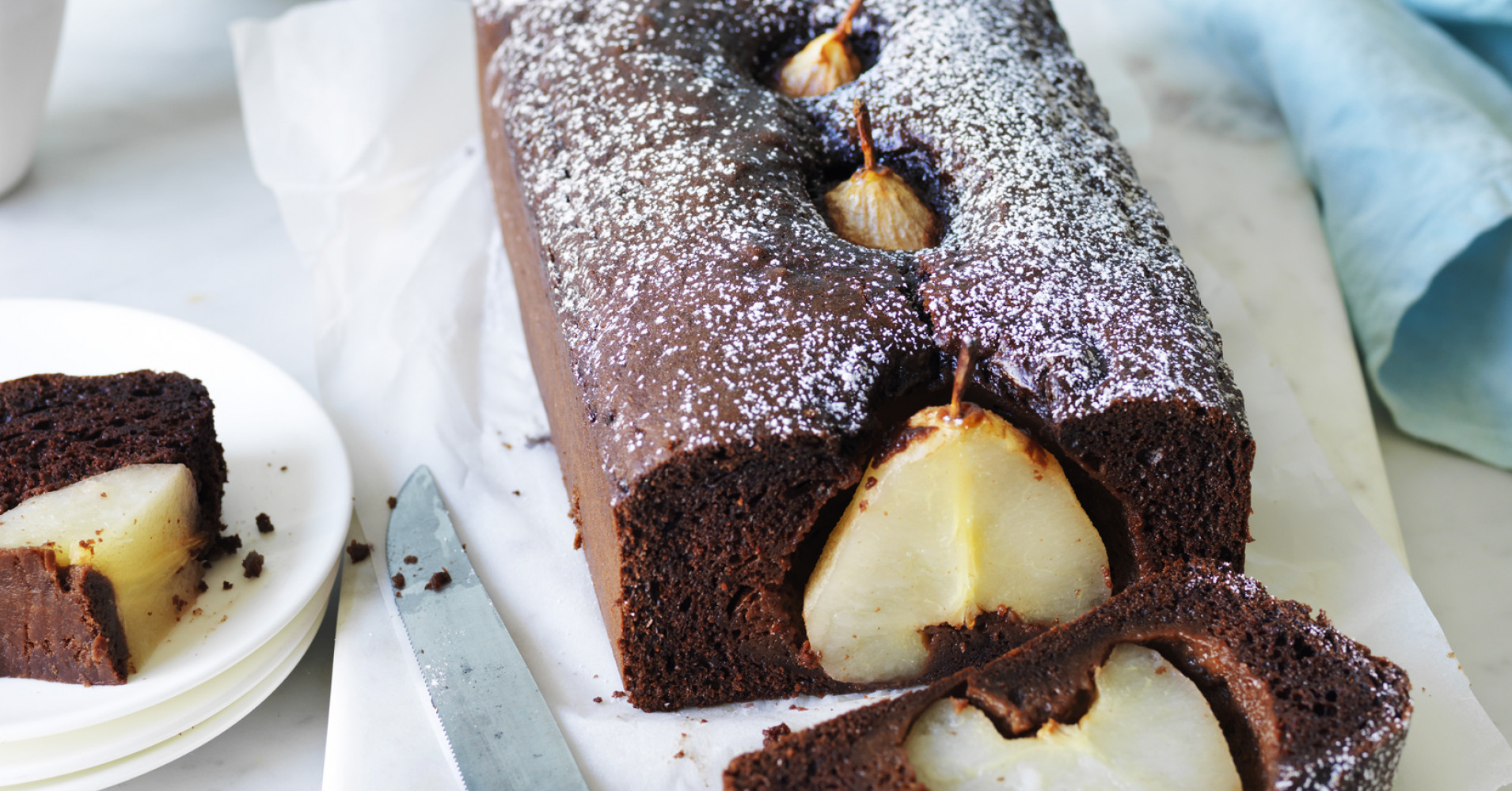 Chocolate Pear Cake Recipe | myfoodbook