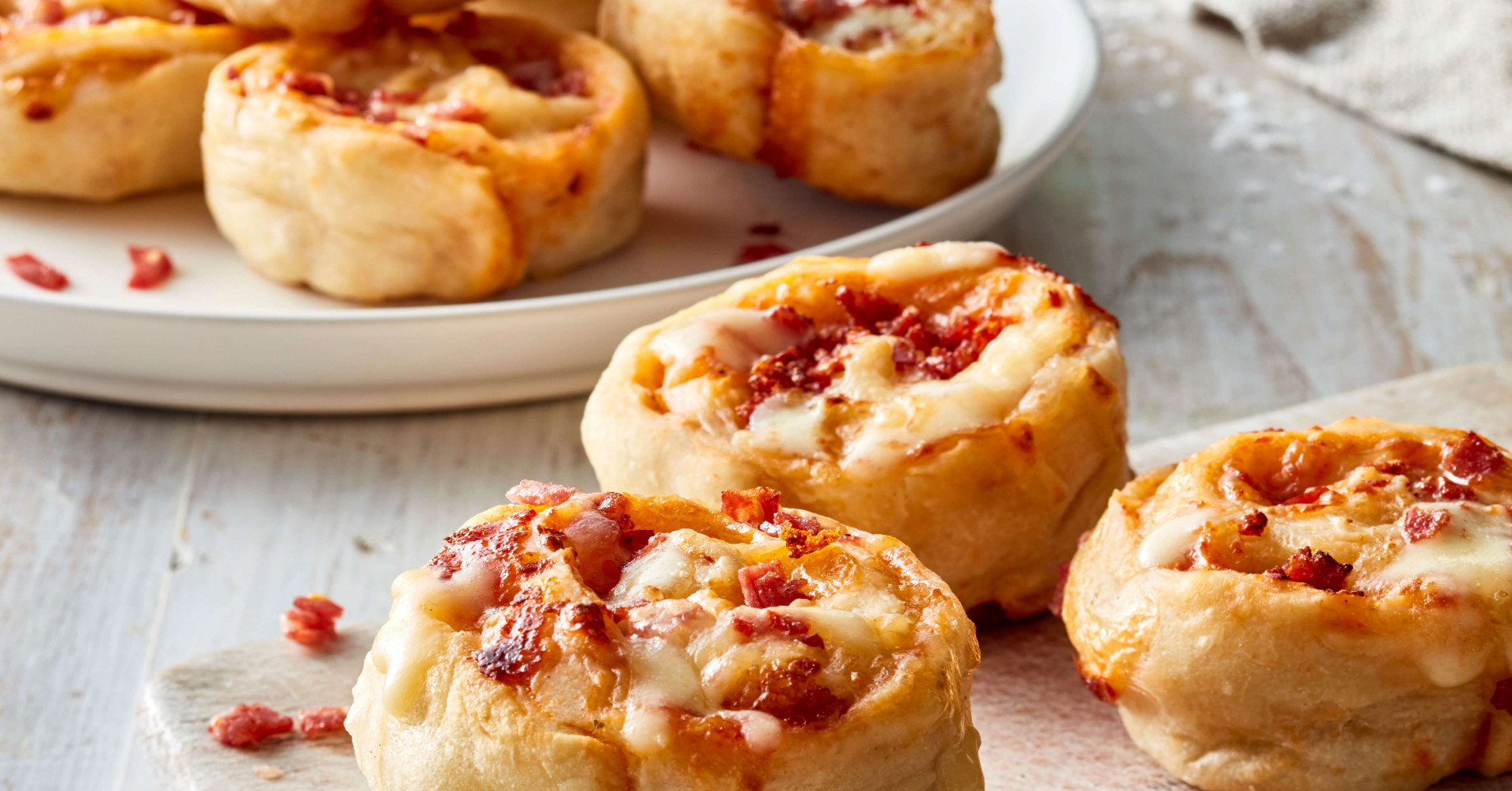 Pepperoni Pizza Scrolls Recipe | myfoodbook | How to make pizza scrolls from scratch