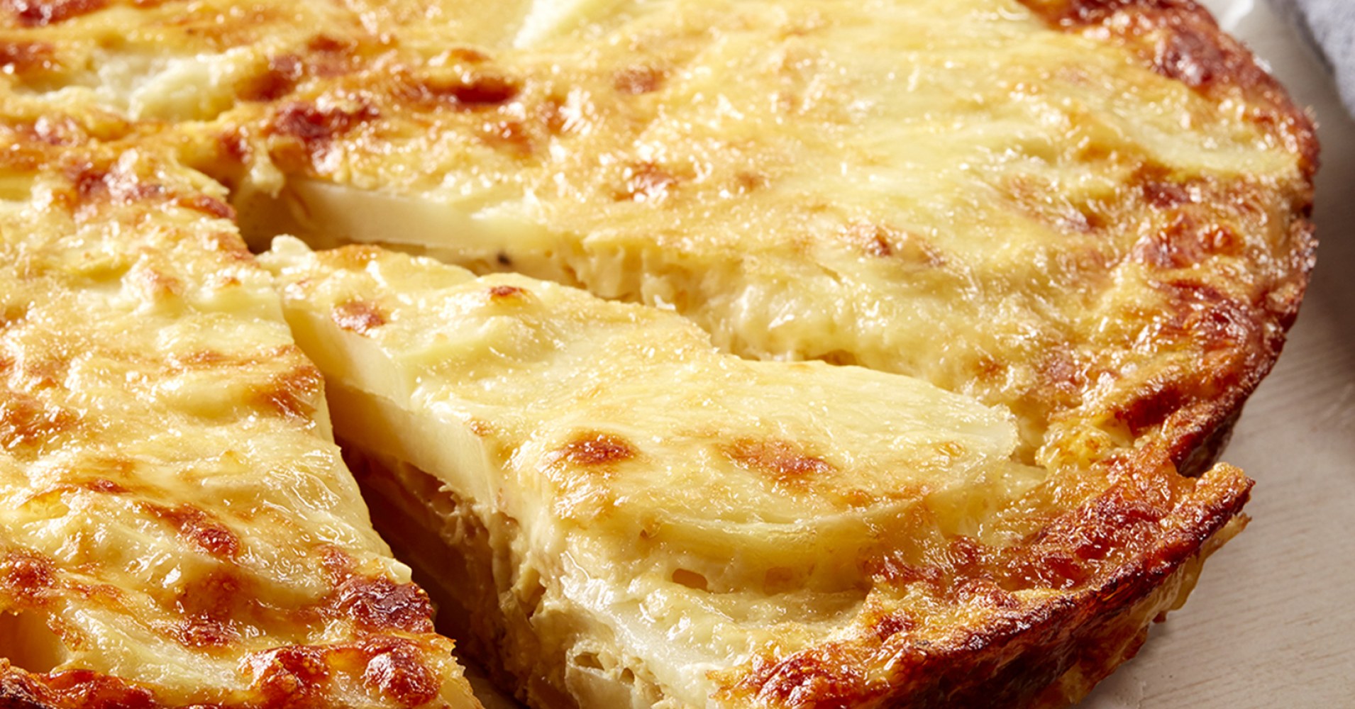 Potato, Mozzarella and Caramelised Onion Frittata Recipe | myfoodbook