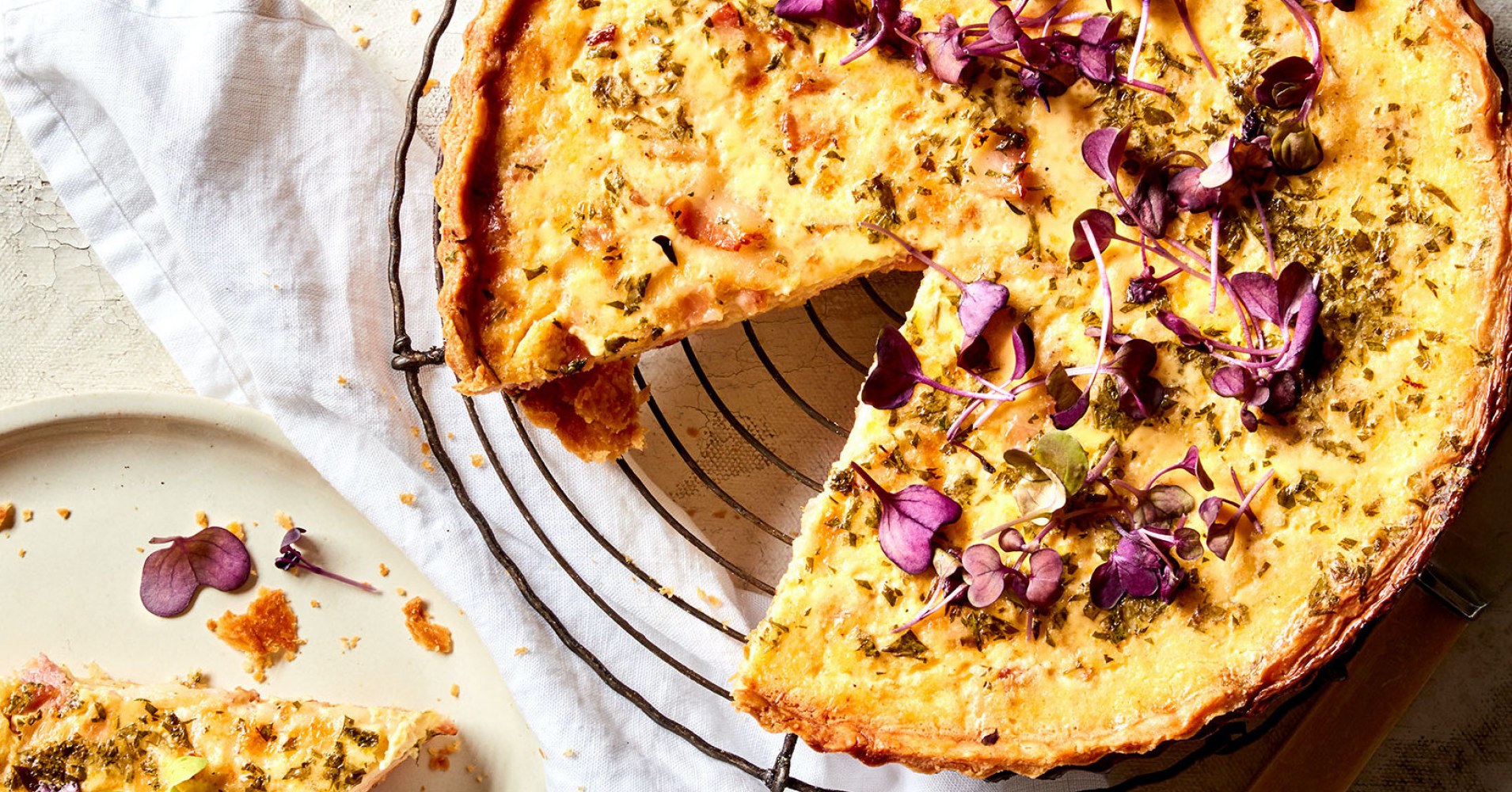 Classic Quiche Lorraine with a Simple Homemade Pastry Recipe | myfoodbook | Traditional quiche with 
