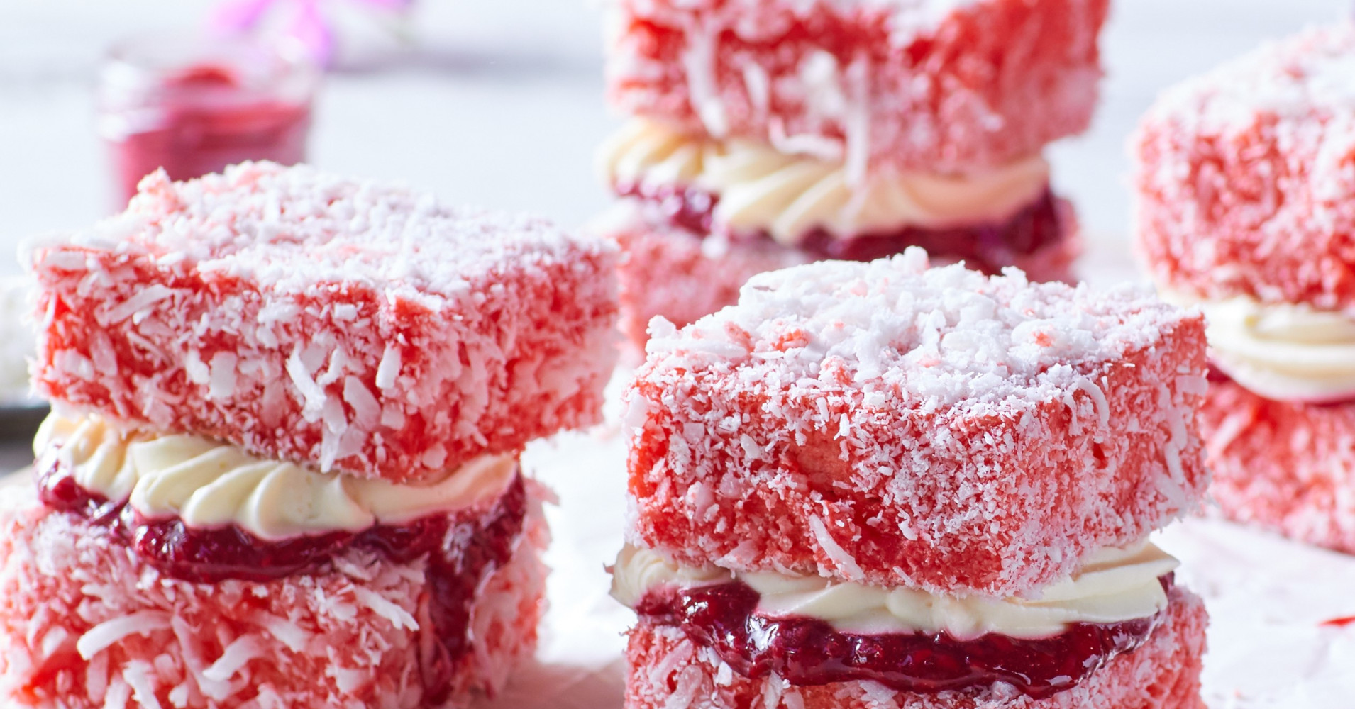 Low-carb Raspberry Lamingtons Recipe | myfoodbook
