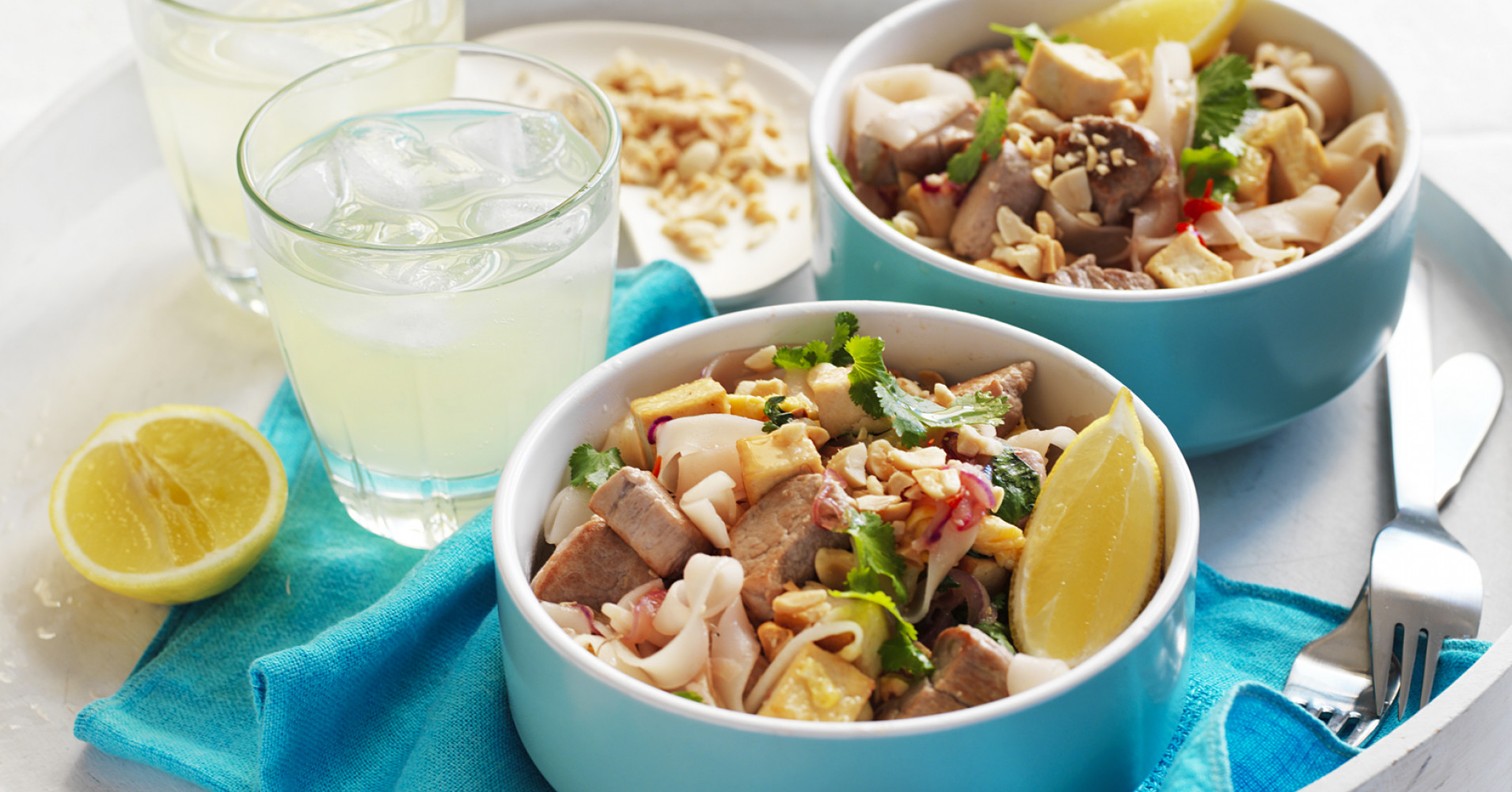 Pork Pad Thai Noodles Recipe | myfoodbook