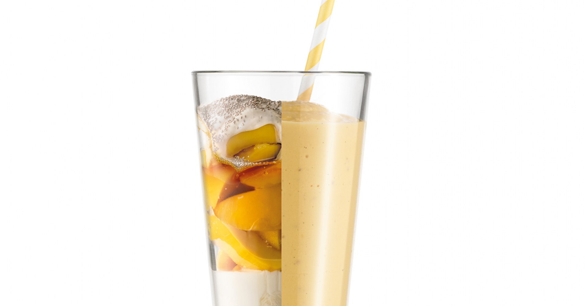 Mango, Vanilla and Chia Smoothie Recipe | myfoodbook