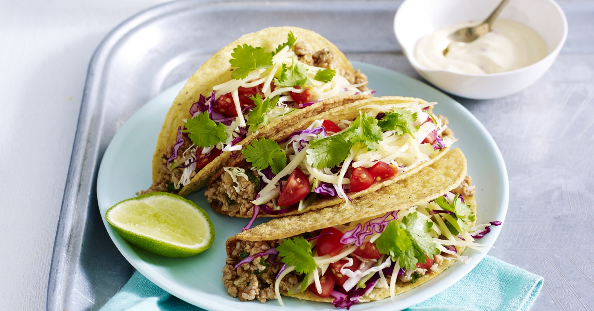 Healthy Turkey tacos Recipe | myfoodbook | Steggles Turkey Mince