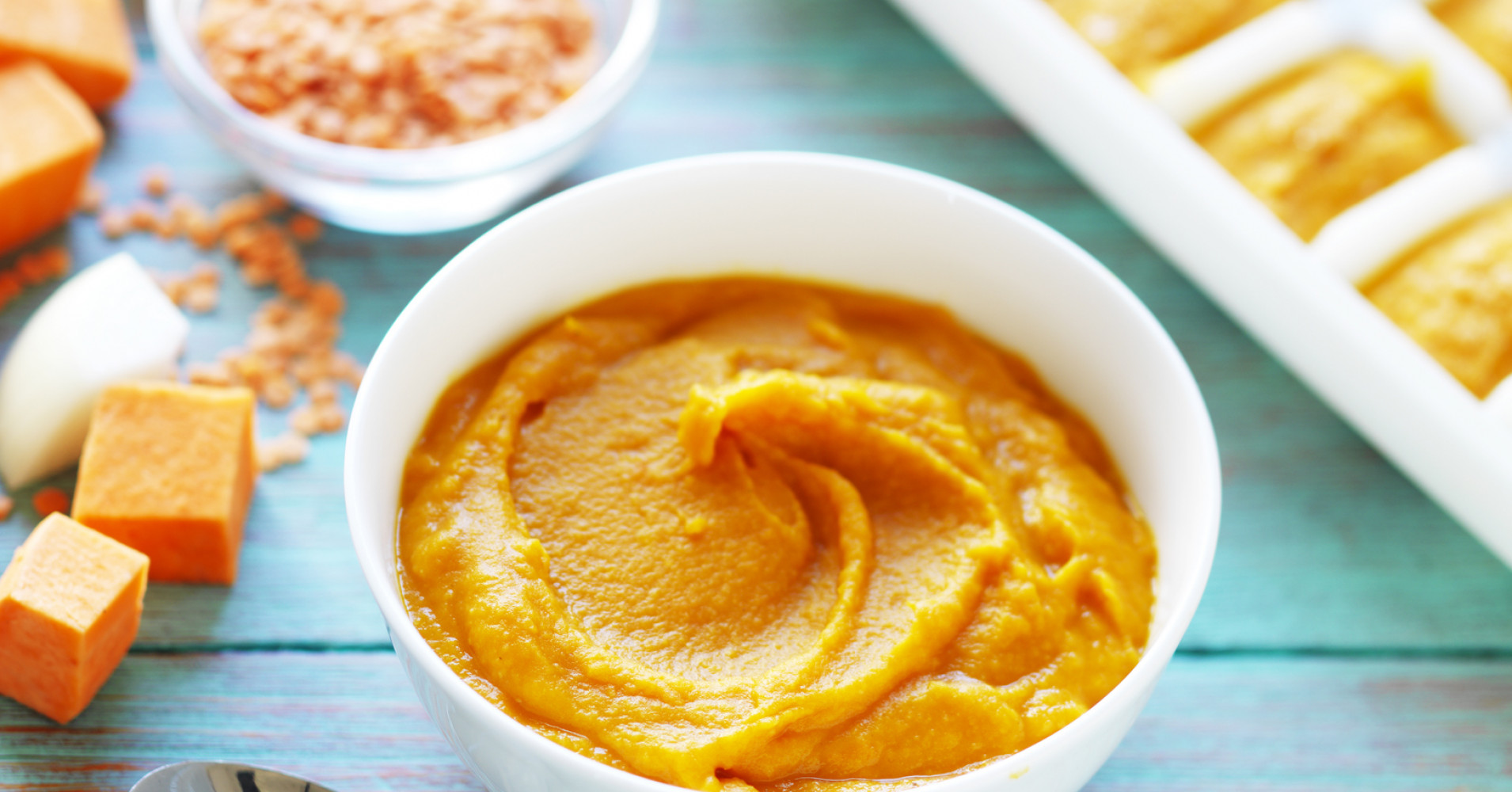 Lentil and Sweet Potato Puree Recipe | myfoodbook