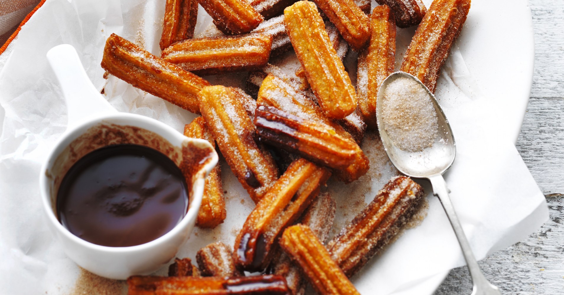 Sweet Potato Churros with Cacao Dipping Sauce Recipe | myfoodbook | Heathy Churros recipe