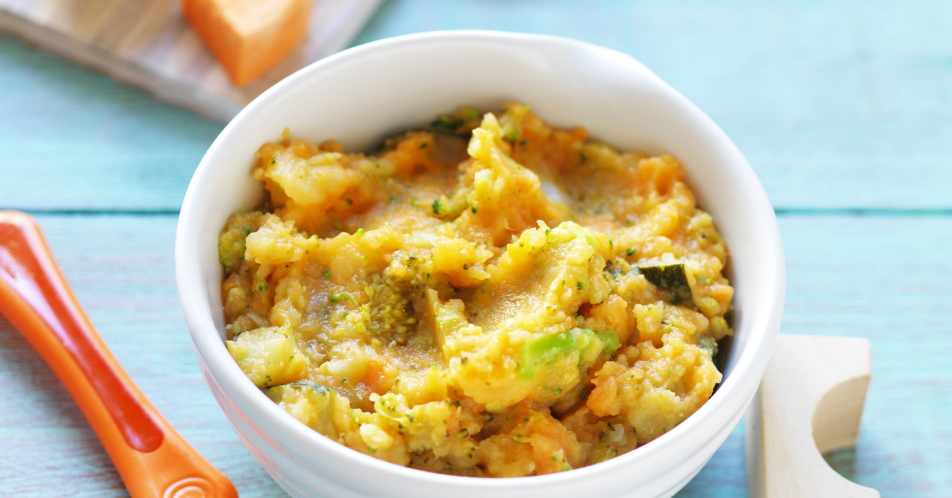 Sweet Potato, Broccoli and Zucchini Mash Recipe | myfoodbook