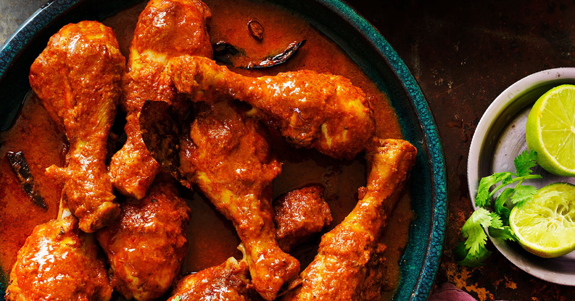 Tikka Masala Chicken Drumsticks with Pineapple and Coconut Rice Recipe | myfoodbook | Chicken drumst