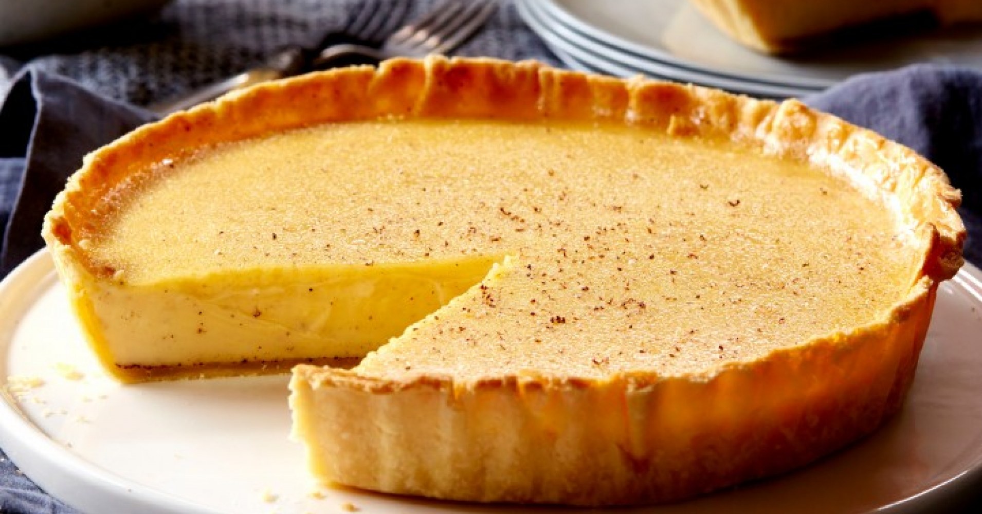 Traditional Custard Tart Recipe | myfoodbook