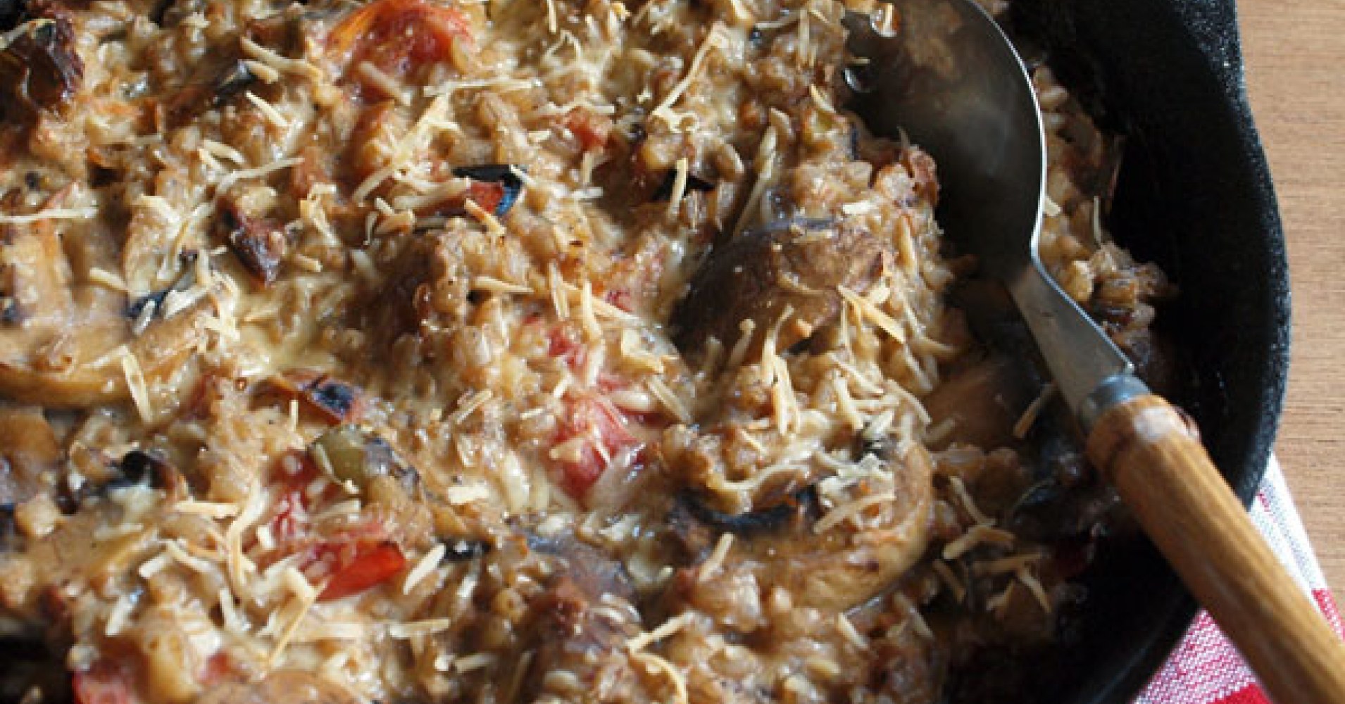 Mushroom and Barley Bake Recipe | myfoodbook | Winter mid week dinner recipe