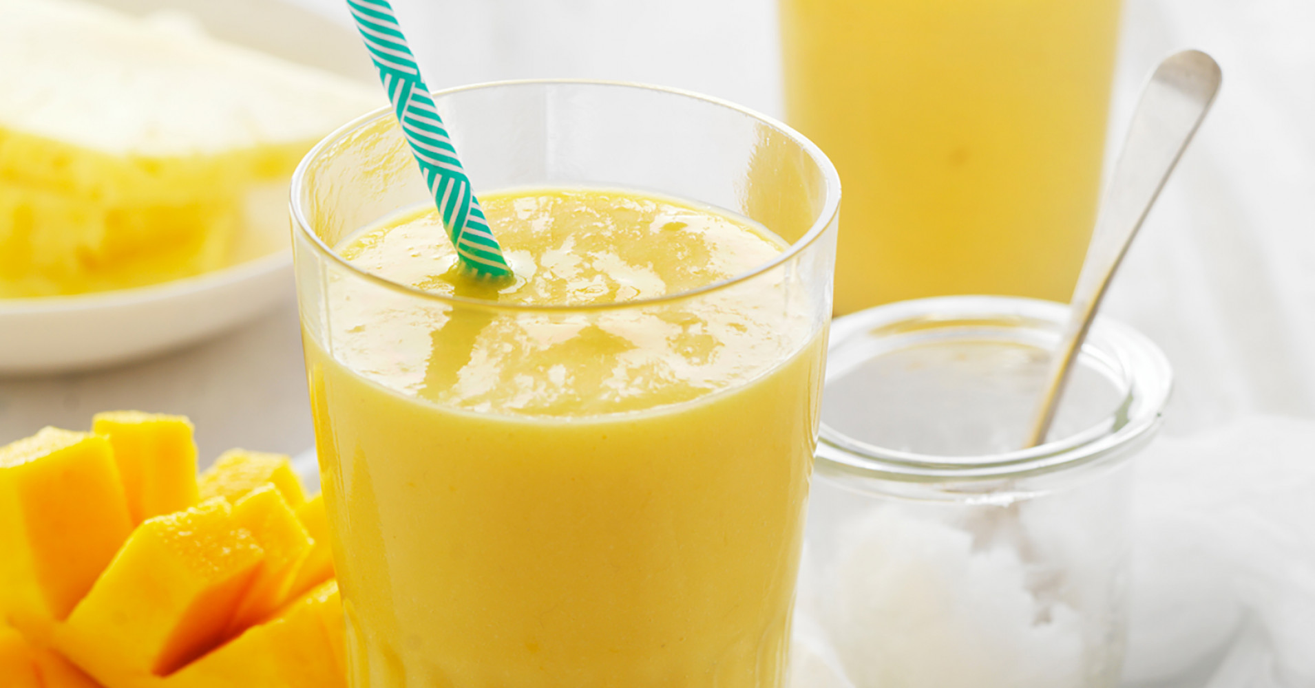 Tropical Smoothie Recipe | myfoodbook | Almond Milk Breakfast Smoothie