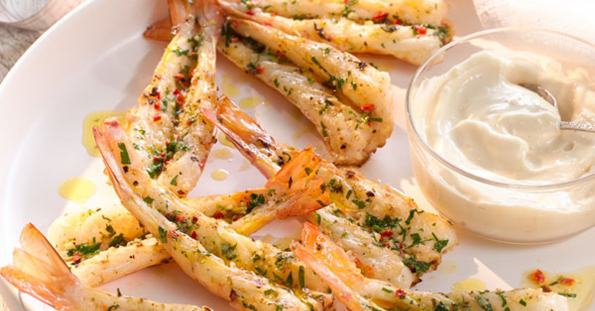 BBQ Garlic, Lime and Chilli Prawns Recipe | myfoodbook | BBQ prawns garlic butter sauce