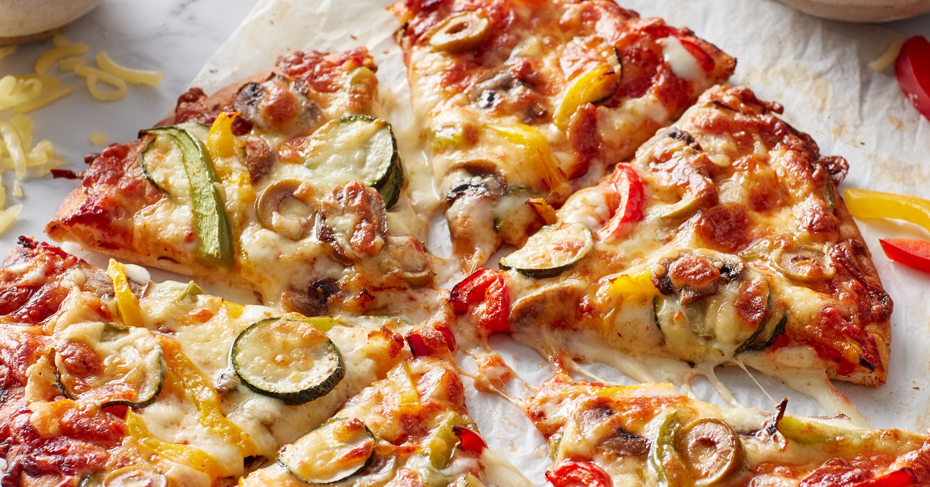 Vegetarian Pizza Recipe | myfoodbook Vegetarian Pizza