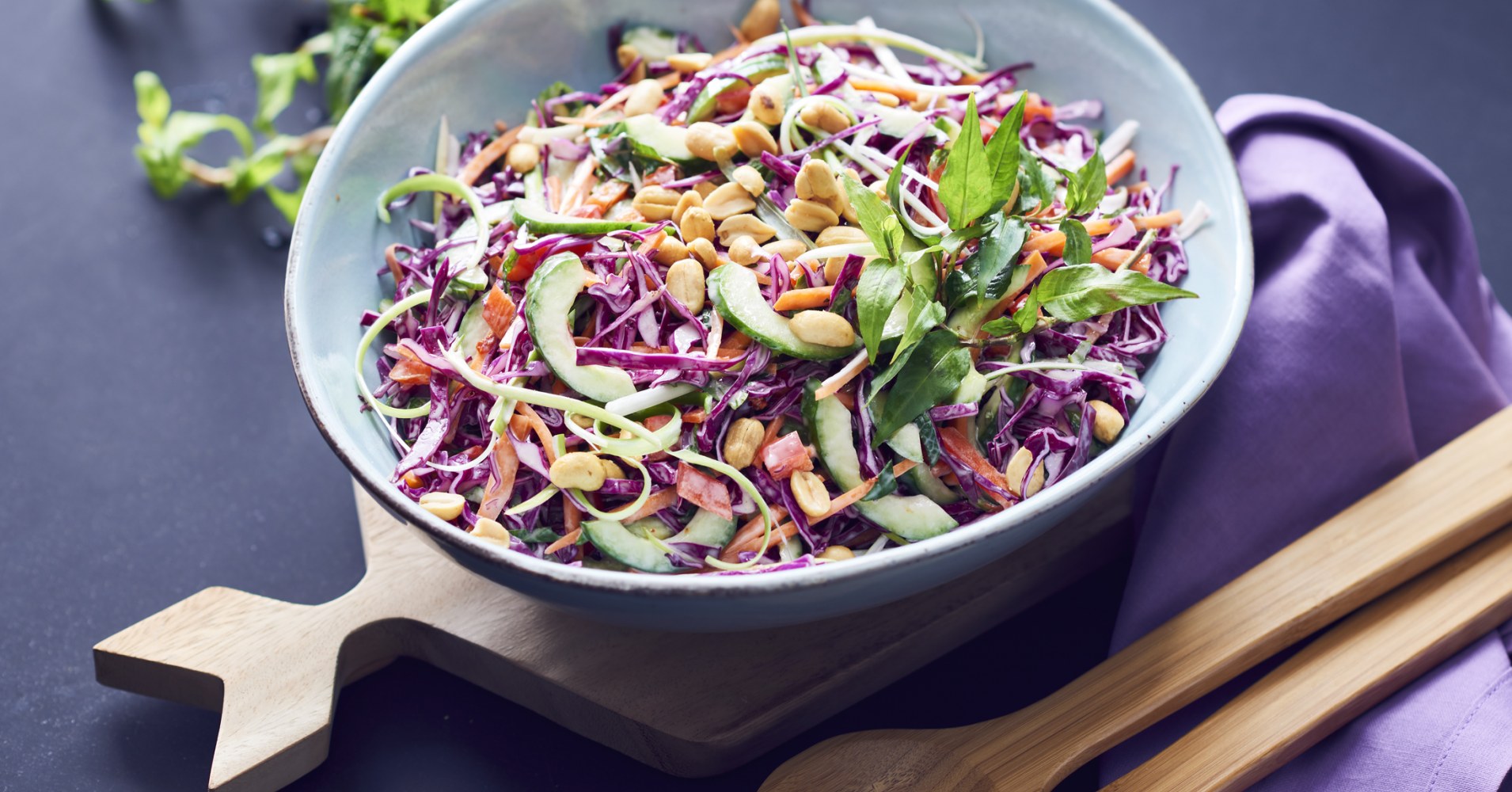 Fresh Asian Slaw Recipe | myfoodbook