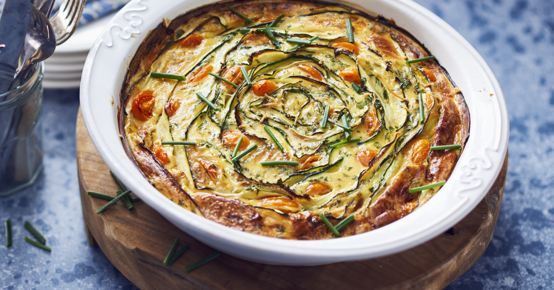 Zucchini Ribbon Frittata Recipe | myfoodbook | Zucchini Frittata
