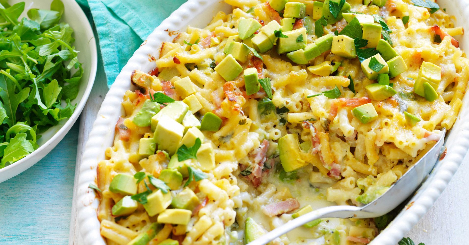 Avocado and Bacon Mac and Cheese Recipe | myfoodbook | Homemade Bacon Macaroni cheese recipe