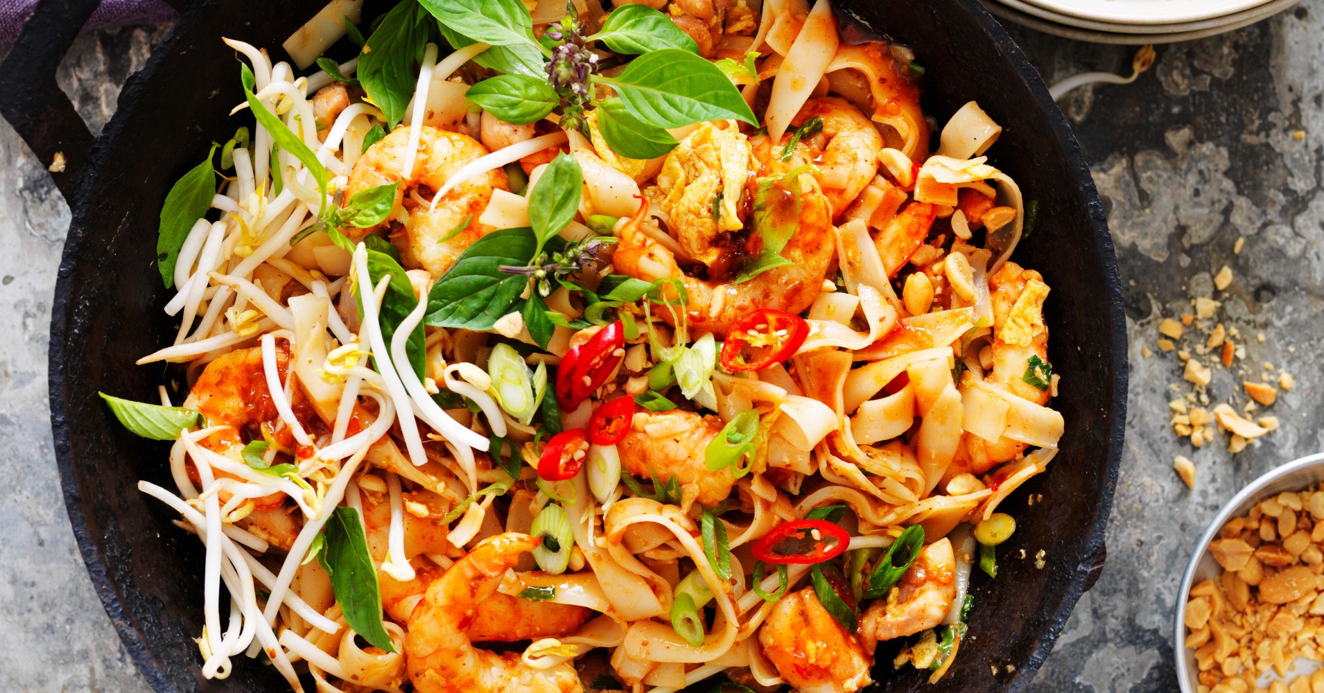 Chicken and Prawn Pad Thai Recipe | myfoodbook