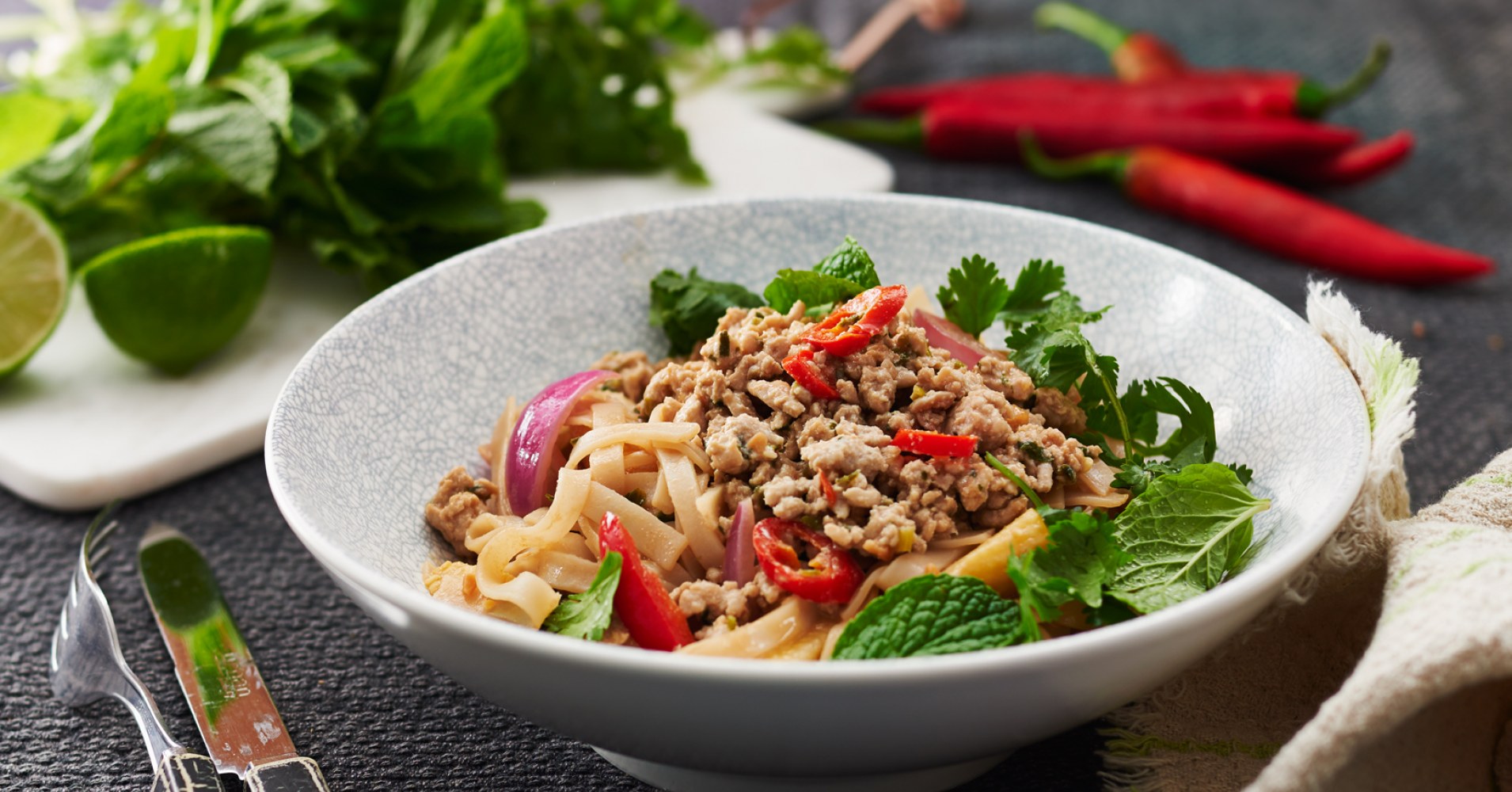 Thai Peanut and Chicken Noodle Salad Recipe | myfoodbook | The best stir-fry recipe