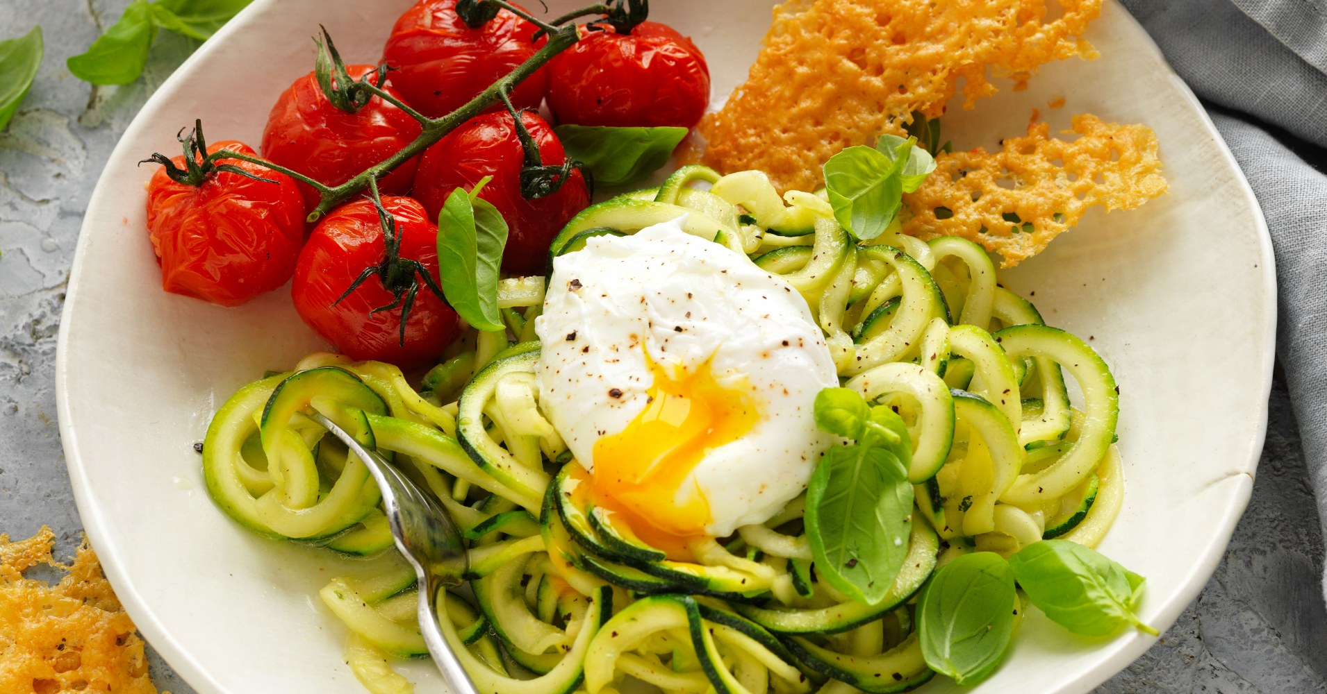 Zoodles and Egg Salad Recipe | myfoodbook