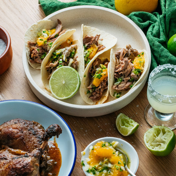 Duck tacos recipe - Duck and Orange Carnitas