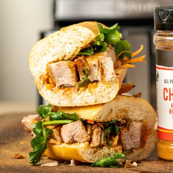 Street BBQ Air Fryer Pork Belly Banh Mi
