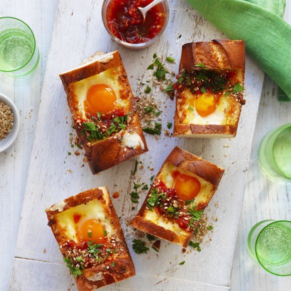 Baguette Baked Eggs