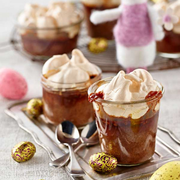 Chocolate Pudding recipe served in jars