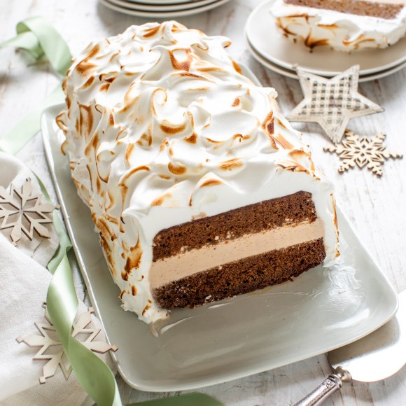 Christmas Gingerbread Bombe Alaska