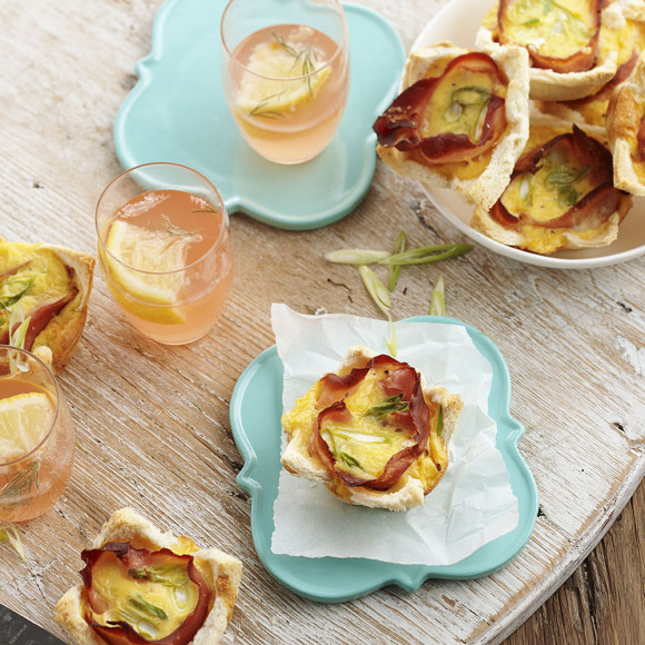 Cheesy Egg and Ham Cups