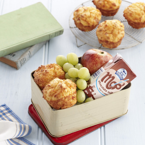 Cheesy Ham and Corn Puffs Kids lunchbox recipe