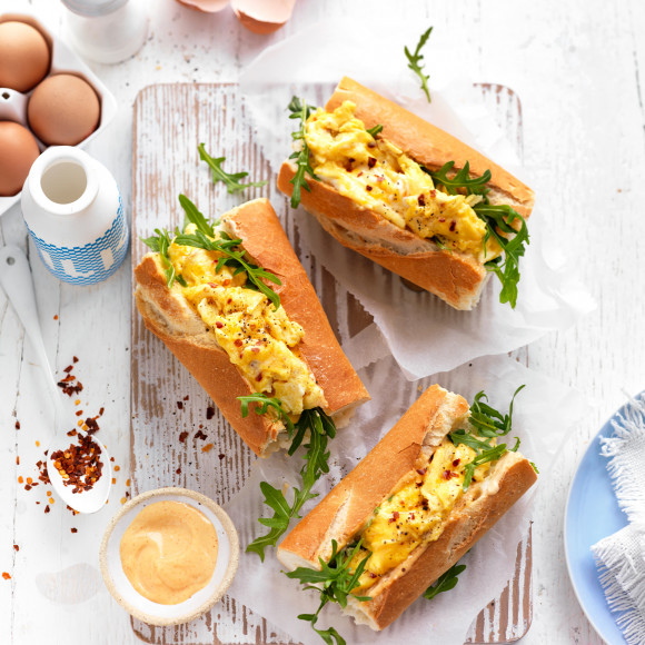 Scrambled Egg Breakfast Rolls