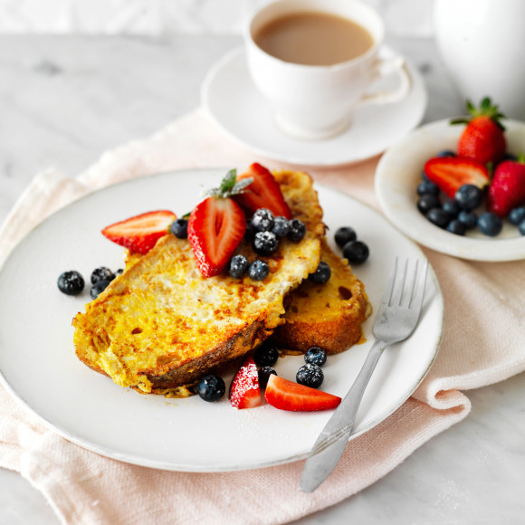 Eggy French Toast With Berries Recipe Myfoodbook