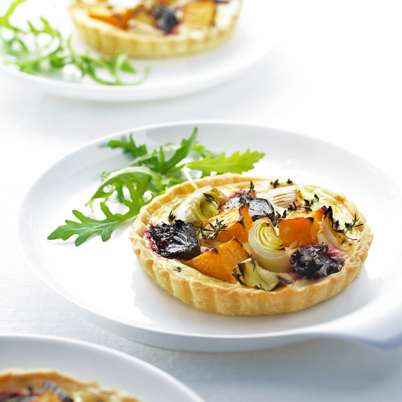 Roasted Vegetable Tart Recipe  myfoodbook