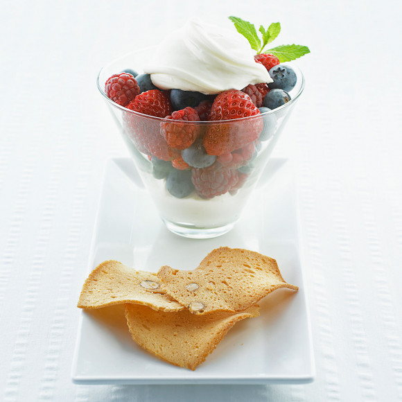 Fresh Berries with Honey Cream Cheese